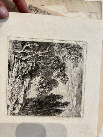 POCHETTE A DESSINS comprenant des gravures...