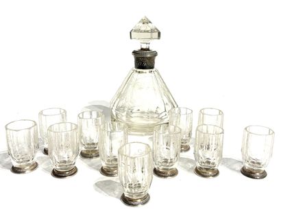 SET IN CRYSTAL AND SILVER 925/1000 comprising...
