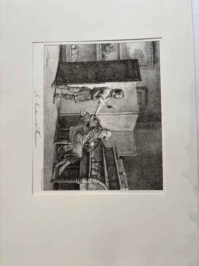POCHETTE A DESSINS comprenant des gravures...
