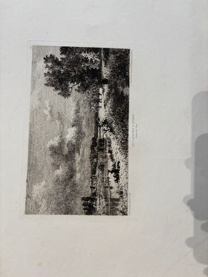 POCHETTE A DESSINS comprenant, gravures et...