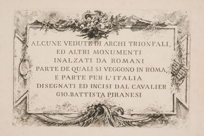 Giovanni Battista Piranesi dit le PIRANESE...