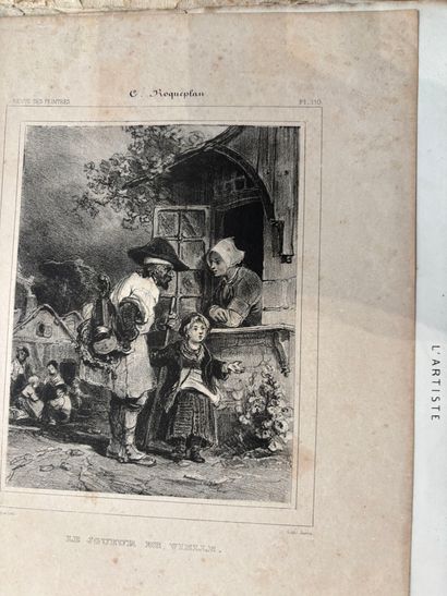 POCHETTE A DESSINS comprenant des gravures...
