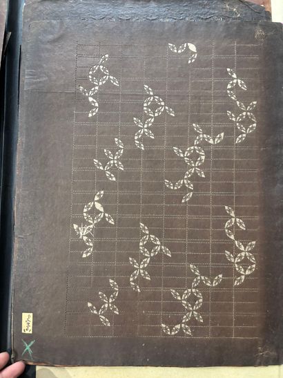 DRAWING POCKET with Japanese paper cut-o...