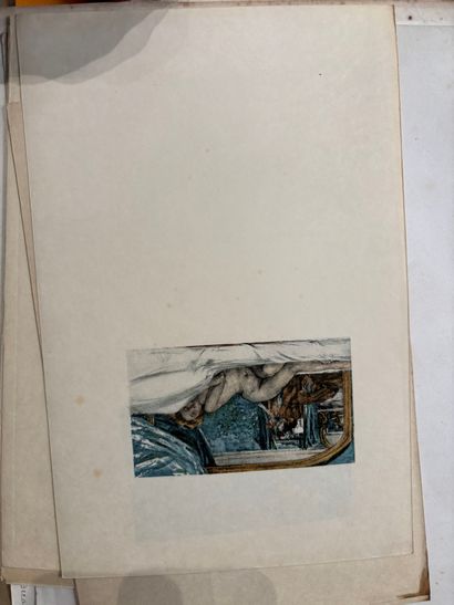 POCHETTE A DESSINS comprenant des gravures...