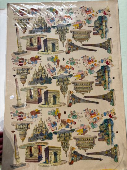POCHETTE A DESSINS comprenant, gravures dessins...