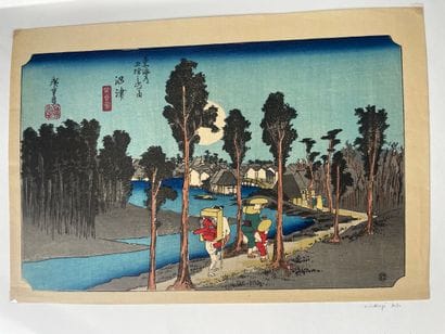 Utagawa Hiroshige (Japon, 1797-1858)
Estampe,...