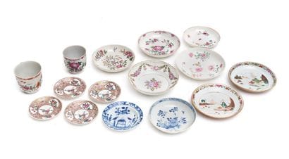 China
Porcelain set decorated in shades of...