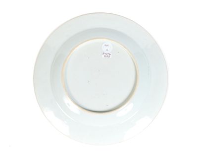 CHINE
Trois assiettes en porcelaine à décor...