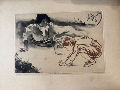 POCHETTE A DESSINS comprenant des gravures...