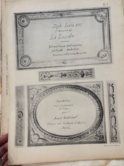 POCHETTE A DESSINS comprenant des gravures...