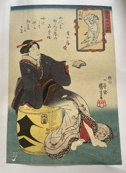 Utagawa Kuniyoshi (Japon, 1797-1861)
Estampe,...