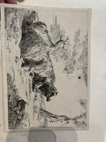 POCHETTE A DESSINS comprenant des gravures...