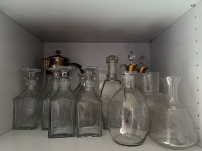 MEETING OF glass and crystal CARAFES.
