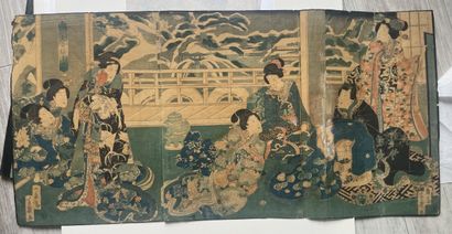 Ensemble d'estampes:
- Toyokawa Tamikuni...