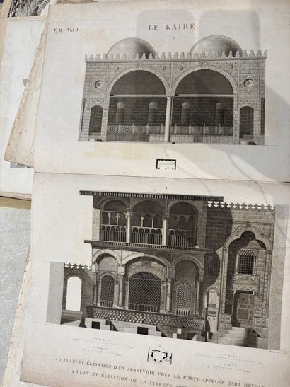 POCHETTE A DESSINS comprenant des gravures...