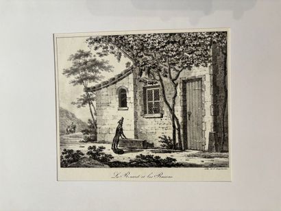 POCHETTE A DESSINS comprenant des gravures...