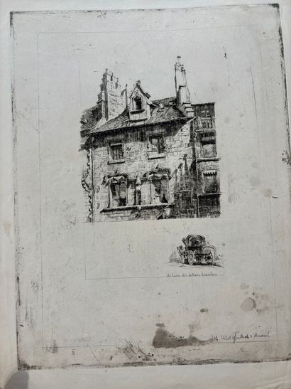 POCHETTE A DESSINS comprenant, dessins et...