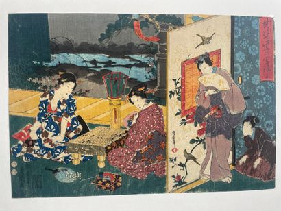 Ensemble d'estampes :

Utagawa Kunisada I...