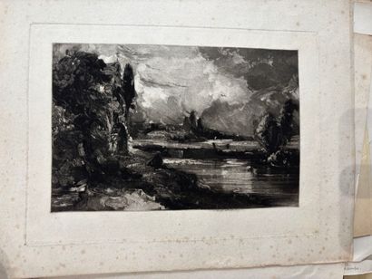 POCHETTE A DESSINS comprenant des gravures...