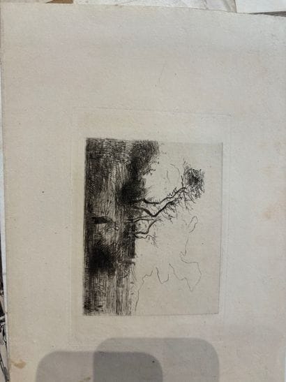 POCHETTE A DESSINS comprenant des gravures...