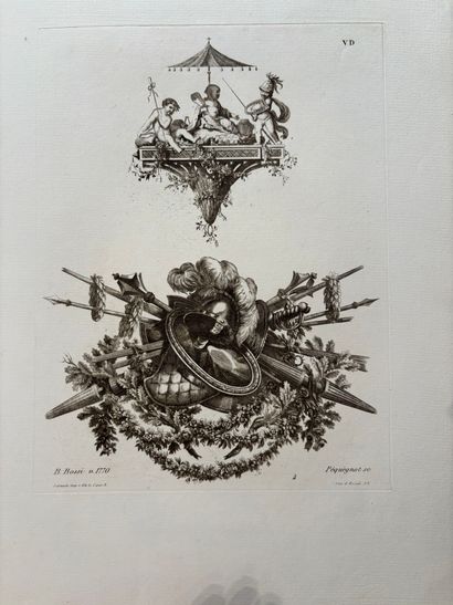 POCHETTE A DESSINS comprenant des gravures...