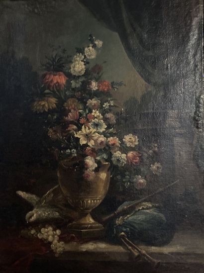 École du XXe siècle 
Nature morte aux fleurs...