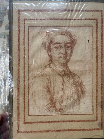 POCHETTE A DESSINS comprenant, gravures dessins...