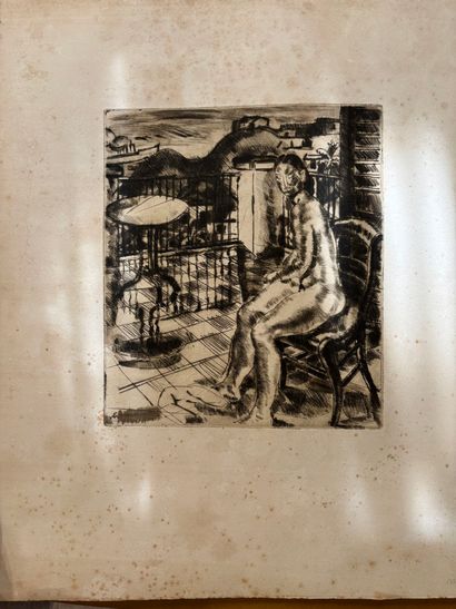 POCHETTE A DESSINS comprenant, gravures,...