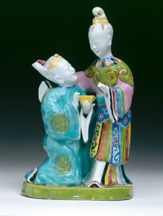 Chine
Groupe à deux figures en porcelaine...
