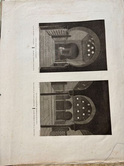 POCHETTE A DESSINS comprenant, gravures dessins...