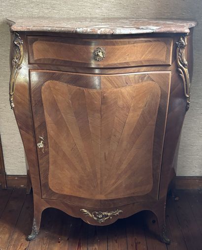 Veneered and decorated with inlaid decoration,...