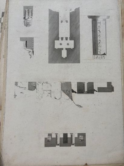 POCHETTE A DESSINS comprenant des gravures...