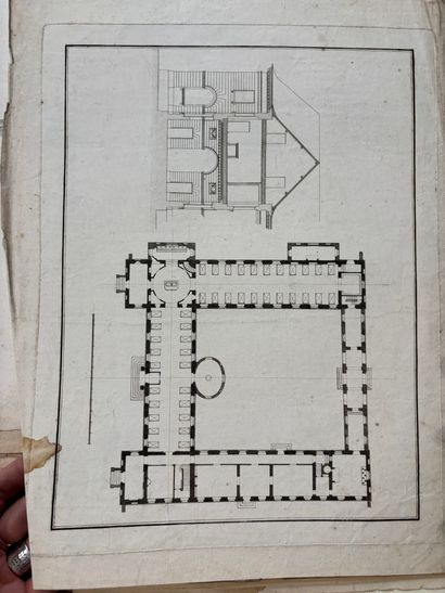 POCHETTE A DESSINS comprenant des gravures...