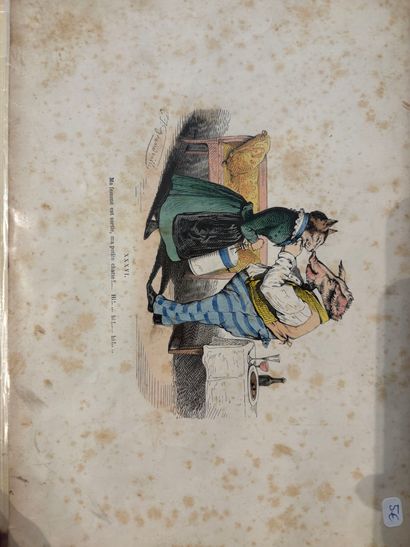POCHETTE A DESSINS comprenant, gravures dessins...
