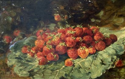 École du XXe siècle 
Nature morte aux fraises...
