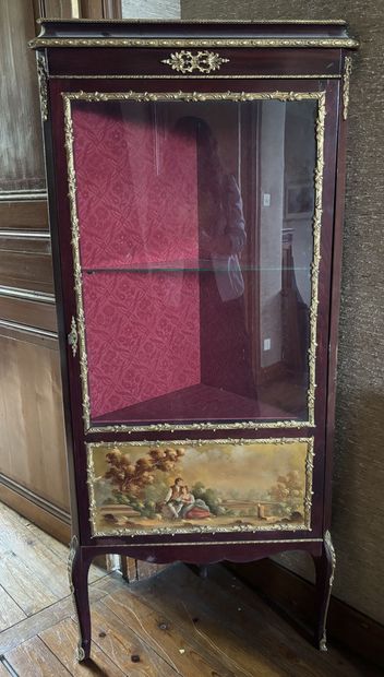 VENEERED AND PAINTED WINDOW, opening on the...