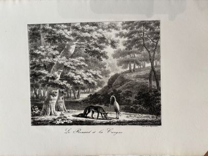 POCHETTE A DESSINS comprenant des gravures...