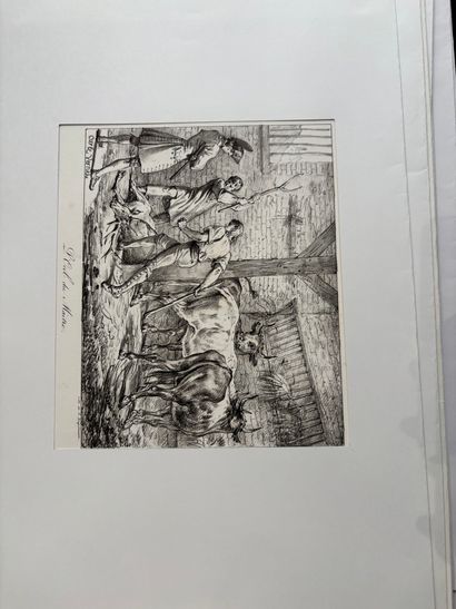 POCHETTE A DESSINS comprenant des gravures...