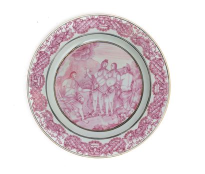 Chine (pour l'exportation)
Assiette en porcelaine...