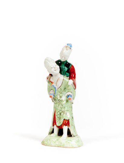 Chine
Groupe à deux figures en porcelaine...