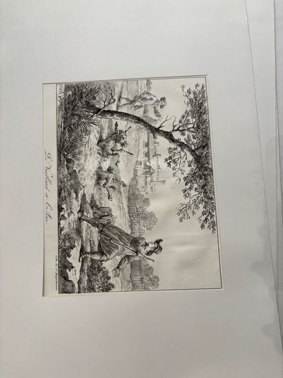 POCHETTE A DESSINS comprenant des gravures...