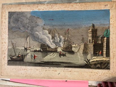 POCHETTE A DESSINS comprenant, gravures dessins...