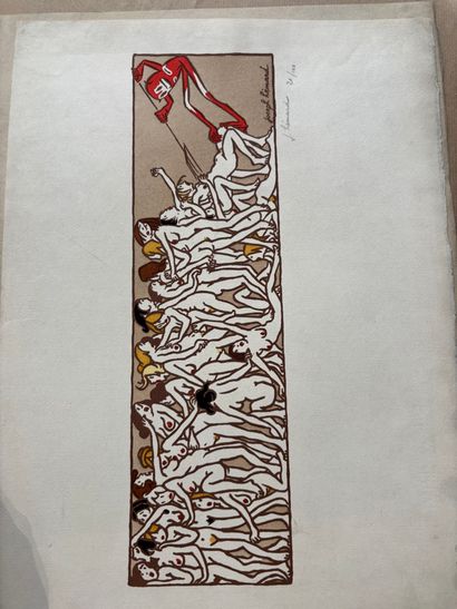 POCHETTE A DESSINS comprenant des gravures...
