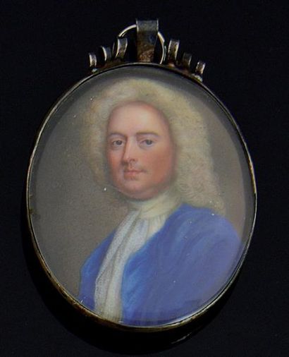 ECOLE ANGLAISE vers 1720
Portrait de gentilhomme...