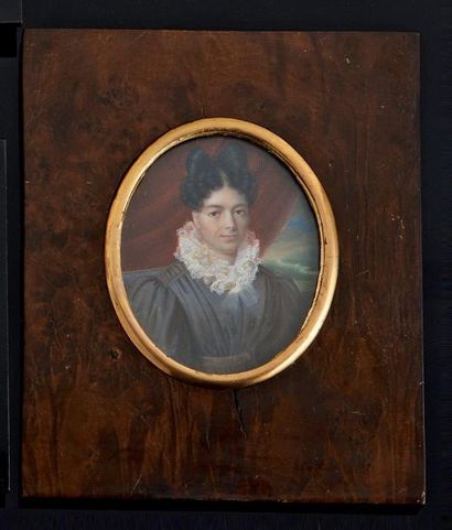 Ecole FRANÇAISE vers 1830
Portrait de jeune...