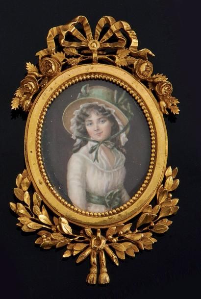 ECOLE FRANÇAISE du XIX° d'après Louis David
Portrait...