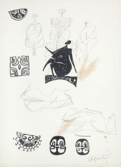 Philippe HIQUILY (1925-2013)
Étude de personnages...