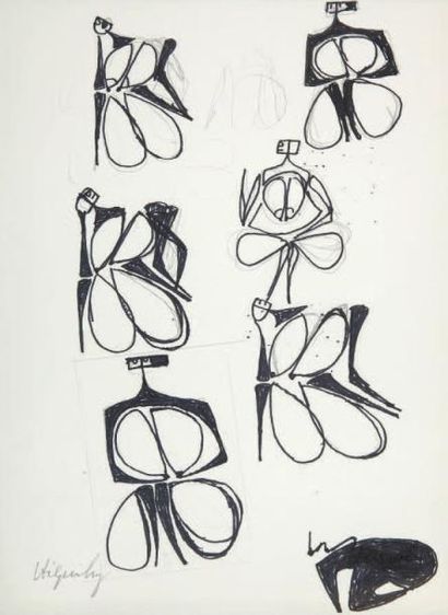 Philippe HIQUILY (1925-2013)
Étude de personnages...