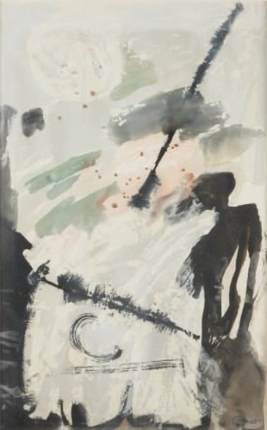 MICHEL CADORET (1912-1985)
Composition Gouache...