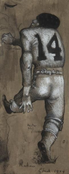 Charles MATTON (1931-2008)
Étude, 1954 Fusain...